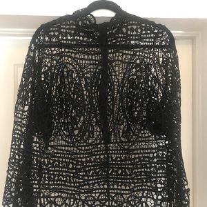 Lane Bryant Black Lace Top
